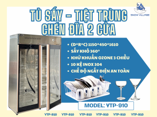 Khử mùi, khử khuẩn, khô ráo tuyệt đối – Chỉ với Tủ Sấy YTP-910