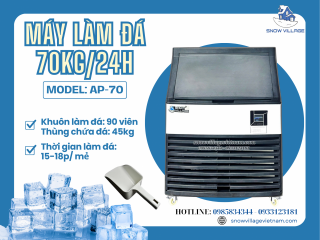 Không cần đặt đá – Chỉ cần đặt AP-70. Có ngay 70kg đá mỗi ngày!