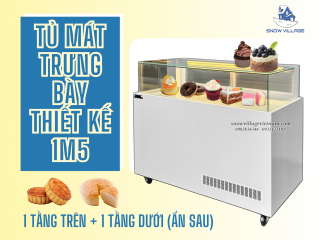 Thực phẩm chill – Khách hàng feel cùng Tủ mát trưng bày 1 tầng 1m5.