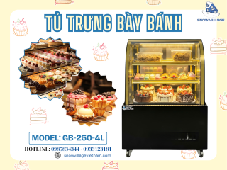 Tủ Bánh GB-250-4L – Giữ Trọn Hương Vị, Tôn Vinh Vẻ Đẹp Từng Chiếc Bánh 