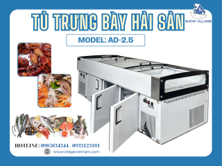 AD-2.5 – Tủ Trưng Bày Thực Phẩm 2 Khoang Đông Mát Siêu Tối Ưu Không Gian 