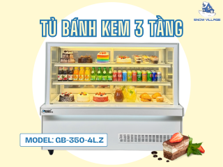 Bánh Đẹp Nhưng Mờ Kính? Đổi Sang Tủ Bánh Kem 3 Tầng 1M5 Vuông Ngay Nào