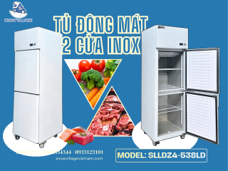  Tủ Đông Mát Inox SLLDZ4-538LD – Giải Pháp Cho Bếp Nhỏ, Nhiều Nhu Cầu