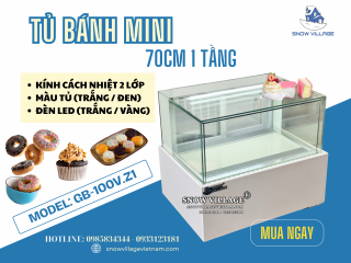 TỦ MÁT MINI 1 TẦNG GB-100V.Z1 – GIẢI PHÁP TRƯNG BÀY BÁNH NGỌT NHỎ GỌN, THẨM MỸ VÀ TIỆN DỤNG