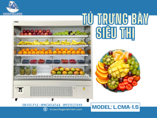 Khách Ngại Mở Tủ? Tủ Mát Dạng Mở L.CMA-2.0 Giải Quyết Triệt Để