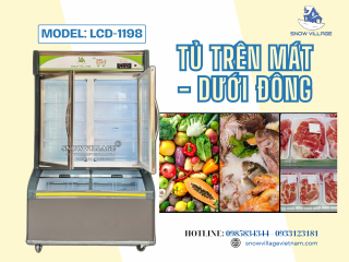 Công nghệ lạnh kép – Cho hiệu suất gấp đôi, với Tủ Trên Mát Dưới Đông 2 Cửa 1m2