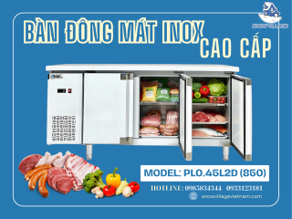 Nếu Nguyên Liệu Nằm Ngay Dưới Bàn Sơ Chế Thì Sao? Có Bàn lạnh Bếp Tiện Lợi Gấp 3 Lần.