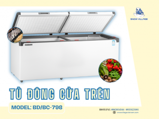 Tủ đông cửa trên BD/BC-798 sản phẩm lý tưởng cho nhu cầu trữ lạnh quy mô lớn