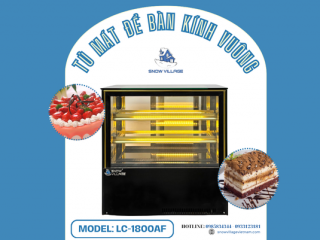 Khám phá tủ mát để bàn kính vuông GB-100V nhỏ gọn, sang trọng