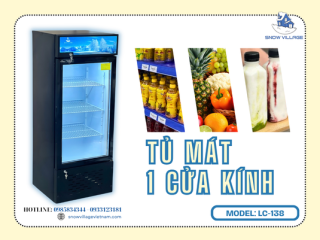 Tủ mát 1 cửa LC-138 – Nhỏ gọn, tiện lợi cho không gian hạn chế