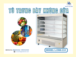 Tủ trưng bày siêu thị L.CMA-2.0 rộng rãi, tối ưu không gian trưng bày
