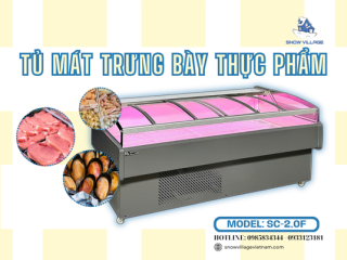 Tủ mát trưng bày thực phẩm SC-2.0F bảo quản rau củ và thực phẩm tươi sống hiệu quả