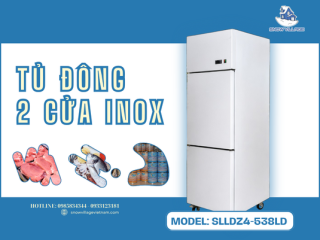 Tủ đông 2 cửa Inox SLLDZ4-538LD giải pháp bảo quản thực phẩm đa năng