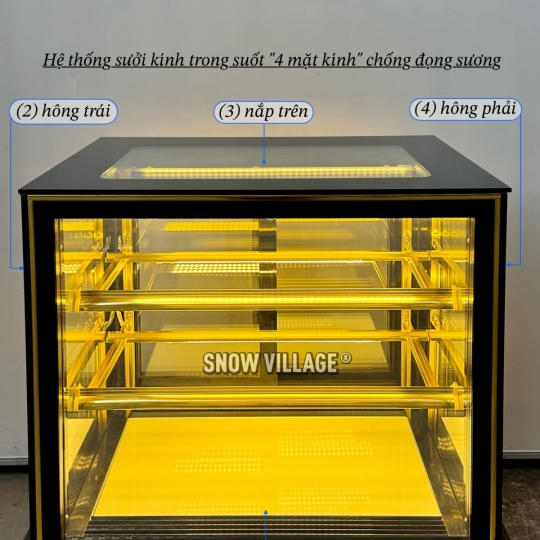 Tủ bánh 3 tầng 0.9m GB-250-4L.Z