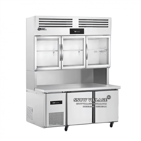 Tủ trên mát - dưới đông inox 1.8m PLRD-18N2B2