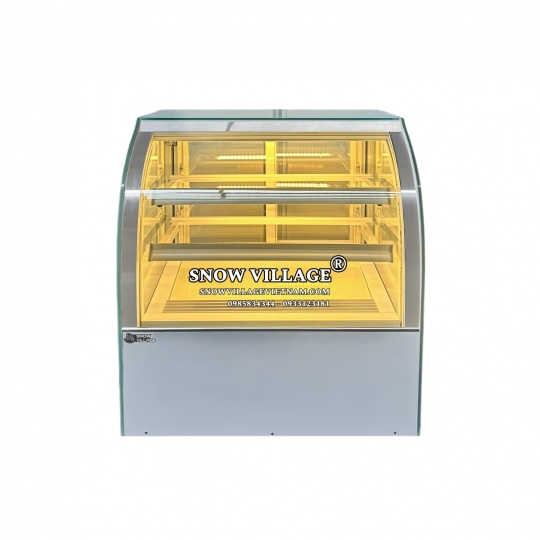Tủ mát mini kính cong 70cm trắng GB-100
