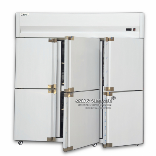 Tủ đông mát 6 cánh inox 1500L