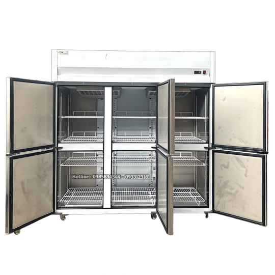 Tủ đông 6 cánh inox 304