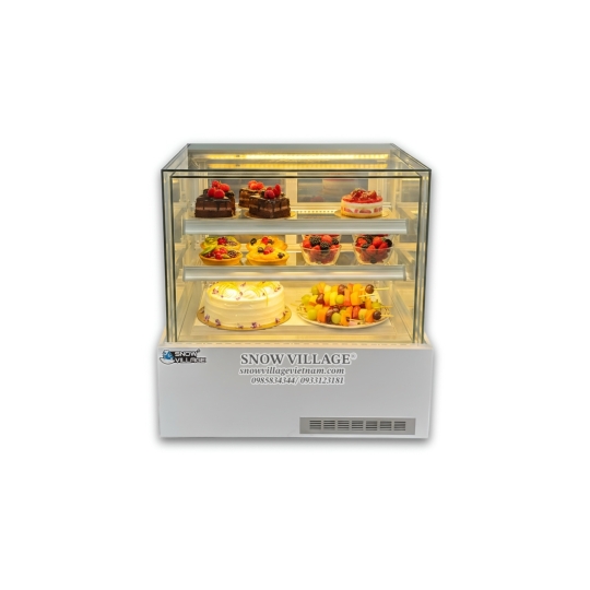 Tủ mát mini vuông full kính 70cm DG-100V