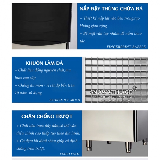 Máy làm đá 500kg/24h AP-500