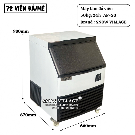 Máy làm đá viên 50kg/24h AP-50