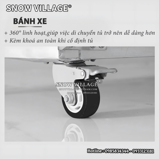 Tủ mát trưng bày 3 cửa (Quạt lạnh) LC-1800AF