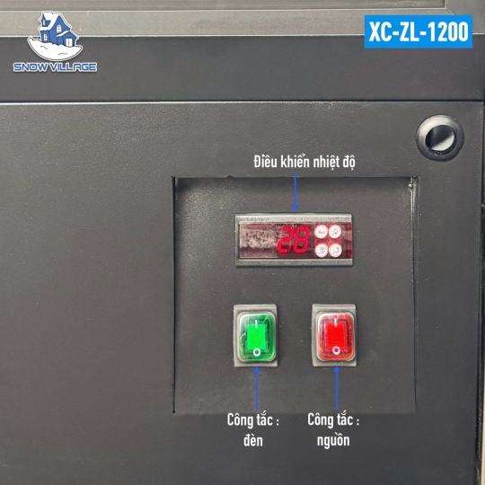 Tủ mát siêu thị 2 cửa kính lùa 1.2m XC-ZL-1200