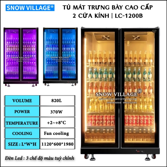 Tủ mát trưng bày bia - nước ngọt LC-1200B