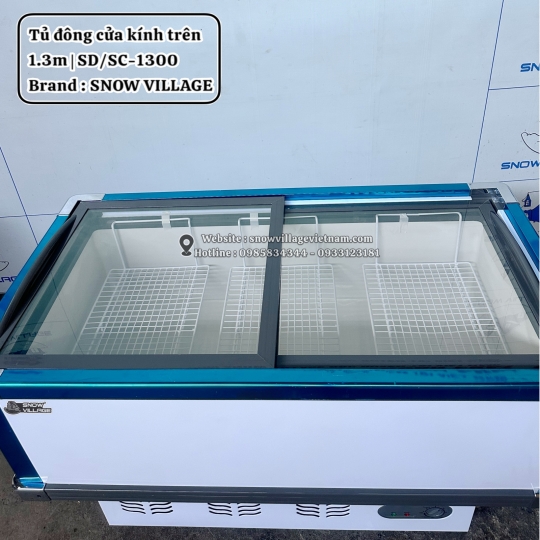Tủ đông trưng bày cửa trên 1.3m SD/SC-1300