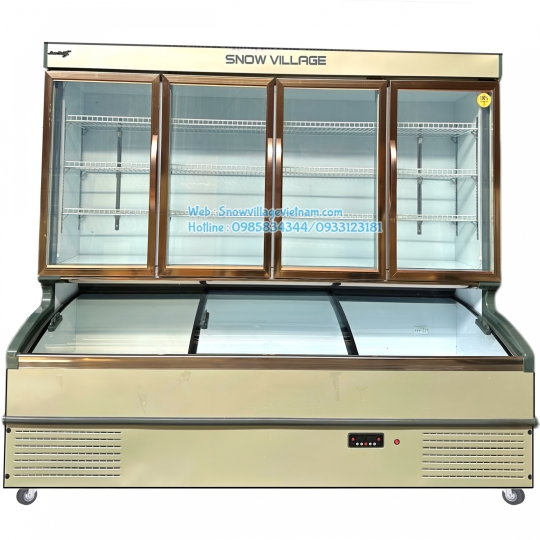 Tủ trên mát dưới đông siêu thị LMD-2218QK