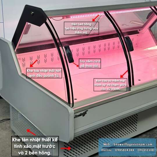 Tủ mát trưng bày-bảo quản thịt tươi 1.6m SC-1.6QL