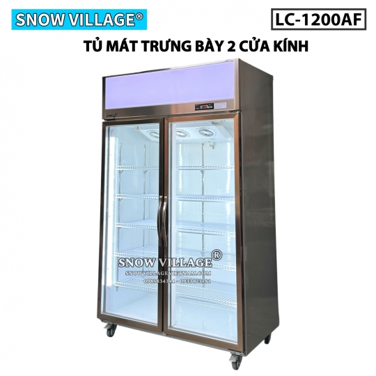 Tủ mát trưng bày 2 cửa (Quạt lạnh) LC-1200AF