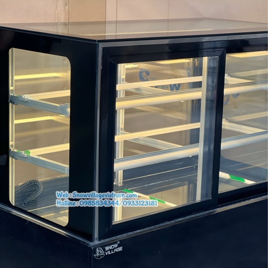 Tủ bánh kem mở cửa trước 1.2m 3 tầng