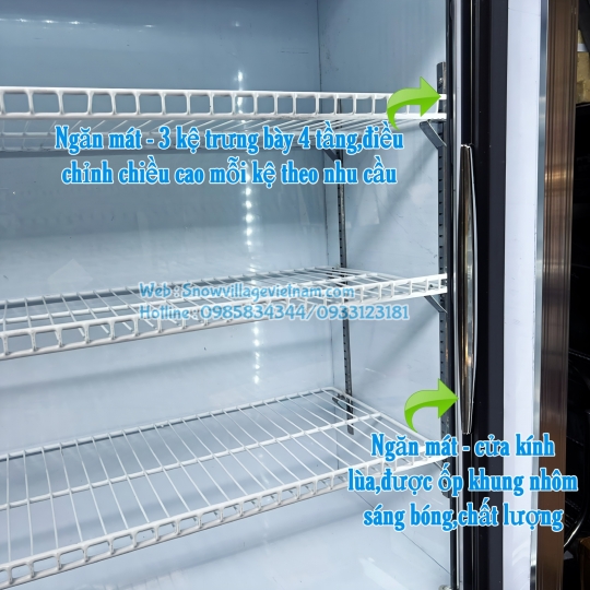 Tủ trên mát dưới đông 3 chế độ 1.6m DC-1600HY