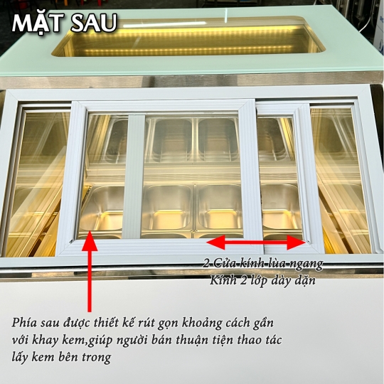 Tủ đông trưng bày kem 12 khay BL-1.2V