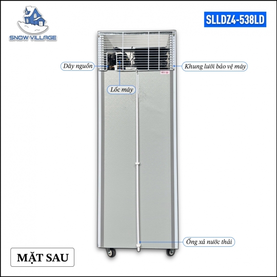Tủ đông 2 cánh inox Quạt lạnh SLLDZ4-538LD