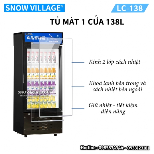 Tủ mát 1 cửa 138L