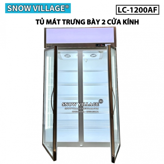 Tủ mát trưng bày 2 cửa (Quạt lạnh) LC-1200AF