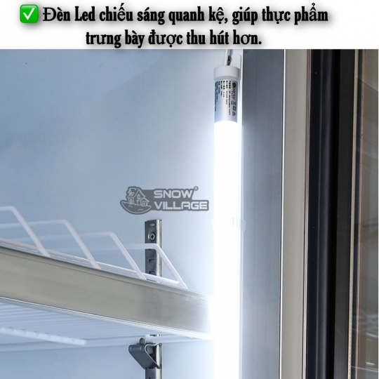 Tủ mát trưng bày 2 cửa (Quạt lạnh) LC-1200AF