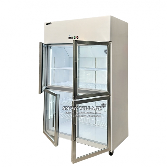 Tủ mát inox 4 cửa kính LC-1200CF4