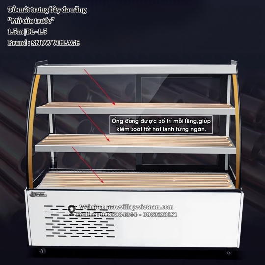 Tủ mát đa năng mở cửa trước DL-1.5