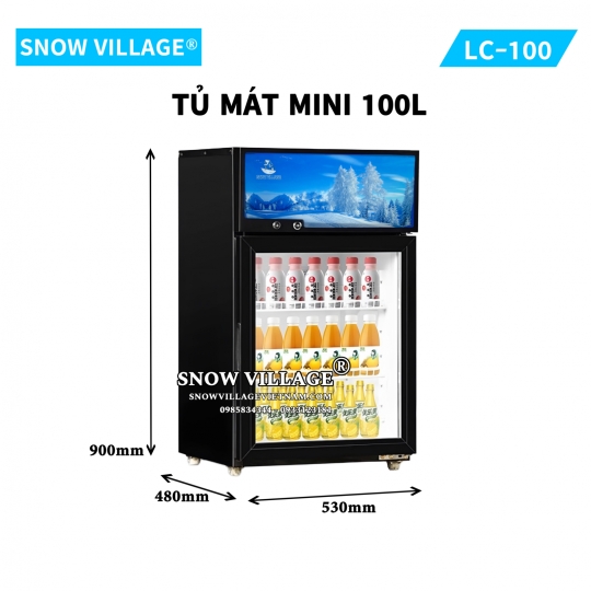 Tủ mát 1 cửa kính mini 100L LC-100
