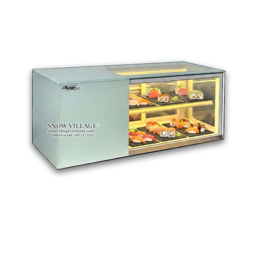 Tủ mát sushi kính vuông 1.8m SS-1.8V