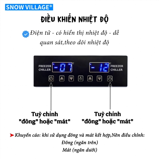 Tủ đông 2 cánh inox 2 chế độ SLLDZ4-538LS