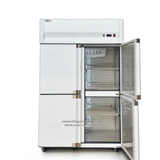 Tủ đông mát 4 cánh inox 950L