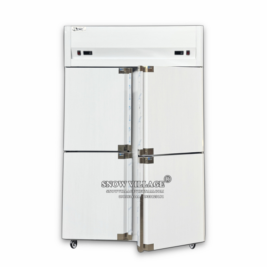 Tủ nửa đông + nửa mát 4 cánh inox 900L SLLDZ4-820LS
