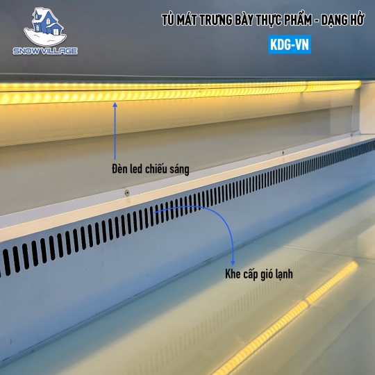Tủ mát trưng bày siêu thị không cửa 1.8m KDG-1800VN