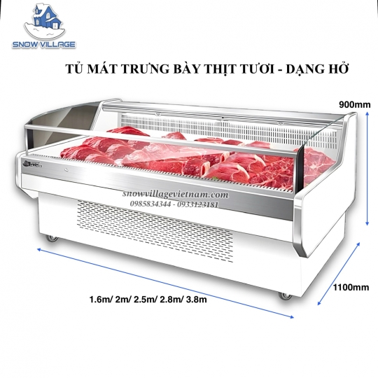 Tủ mát trưng bày thực phẩm màn kéo  XF-2.0
