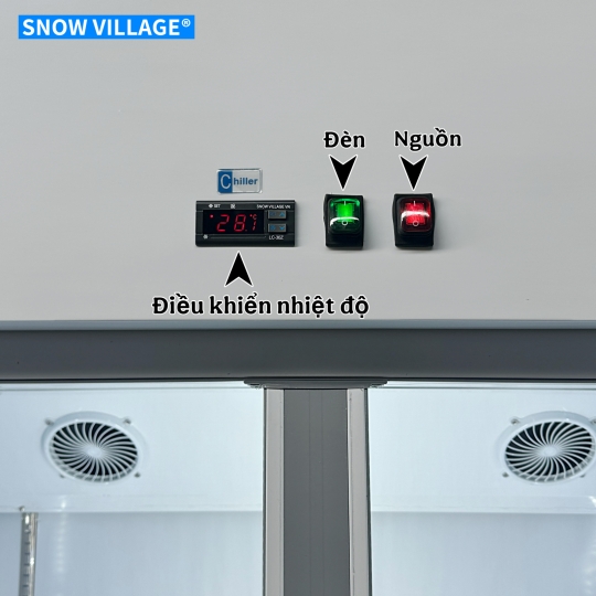 Tủ mát inox 4 cửa kính LC-1200CF4