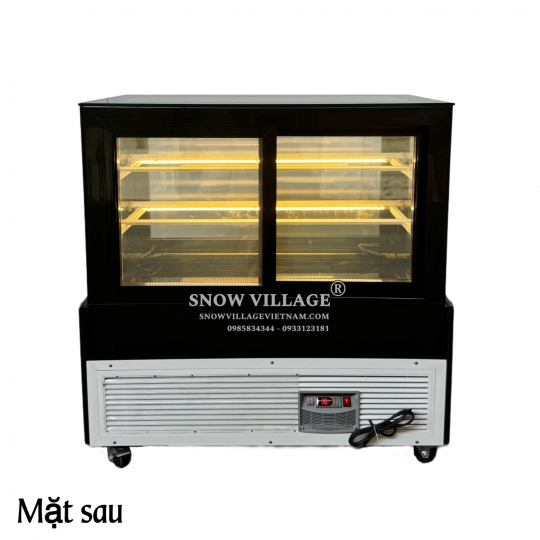 Tủ bánh kem mở cửa trước 90cm 3 tầng